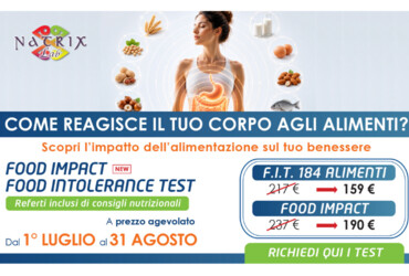 È un esame completo e integrato che valuta la risposta dell'organismo agli alimenti attraverso un semplice prelievo capillare secco e un tampone buccale (eseguibili in qualsiasi momento). Nello specifico analizza: 184 Alimenti: Reazioni immunitarie mediat