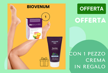 All'acquisto di un integratore fitoterapico per donare sollievo alle gambe e riattivare il microcircolo, in regalo la crema fredda per donare una sensazione di leggerezza